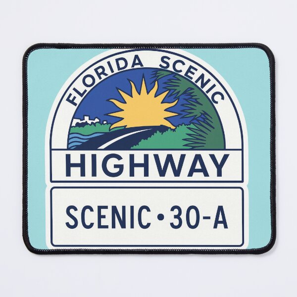 Item preview, Florida Scenic Highway 30-A Sticker designed and sold by ArtSpireWorks.