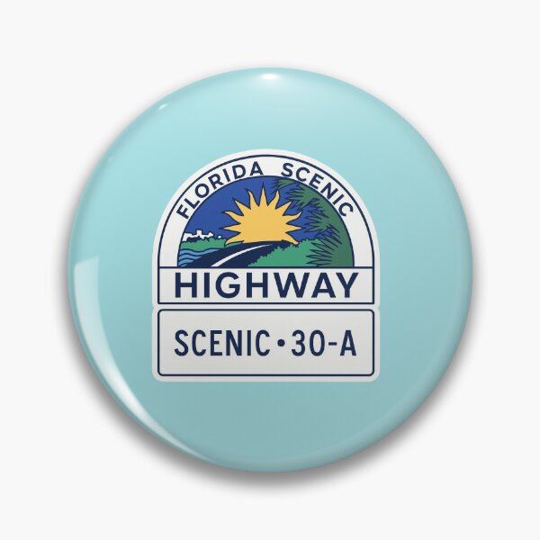 Item preview, Florida Scenic Highway 30-A Sticker designed and sold by ArtSpireWorks.