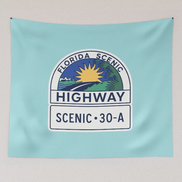 Item preview, Florida Scenic Highway 30-A Sticker designed and sold by ArtSpireWorks.