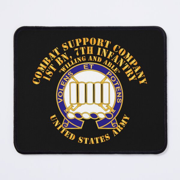 Item preview, Army - CSC - 1st Bn, 7th Infantry - Willing and Able wo DS X 300 designed and sold by Military Insignia Products.