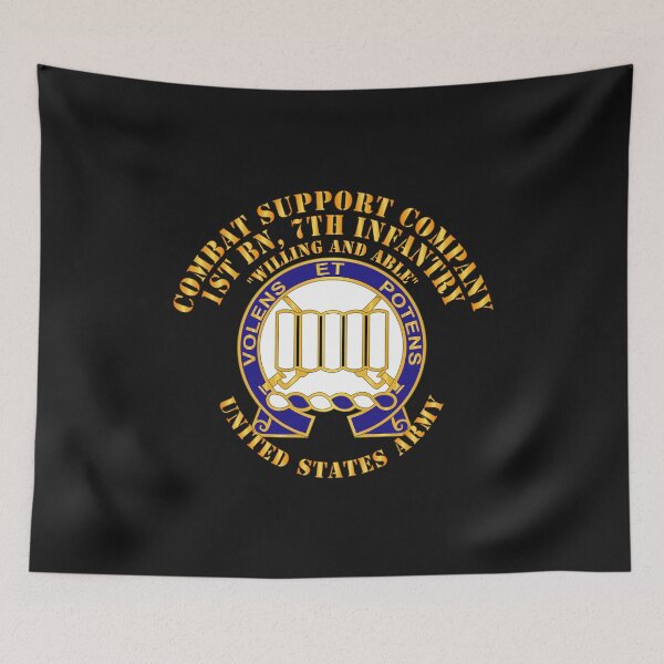 Item preview, Army - CSC - 1st Bn, 7th Infantry - Willing and Able wo DS X 300 designed and sold by Military Insignia Products.