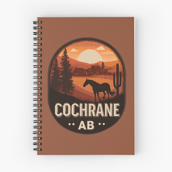Item preview, Cochrane Alberta Horse Desert Sunset, Cochrane AB Western Town Art, Rustic Canada Travel  designed and sold by meganohm.