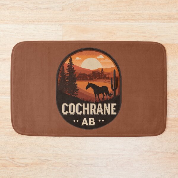 Item preview, Cochrane Alberta Horse Desert Sunset, Cochrane AB Western Town Art, Rustic Canada Travel  designed and sold by meganohm.