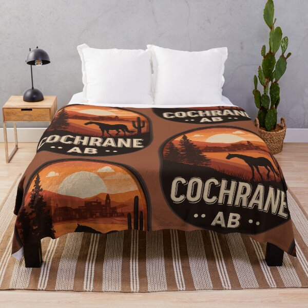 Item preview, Cochrane Alberta Horse Desert Sunset, Cochrane AB Western Town Art, Rustic Canada Travel  designed and sold by meganohm.