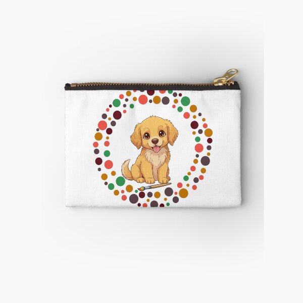 Artikelvorschau, Feiern Sie den Dot Day mit meinem Golden Retriever | Bunte Hundekunst entworfen und verkauft von The Real Life Symphony.