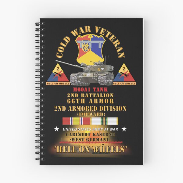 Item preview, Army - Cold War Vet - 2nd Bn 66th Armor - 2nd AR Div - Garlstedt, FRG - M60A1 Tank  - Hell on Wheels w COLD SVC designed and sold by Military Insignia Products.