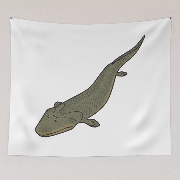 Item preview, Tiktaalik Illustration, Prehistoric Transitional Fossil Fish Art designed and sold by Vendeloc.
