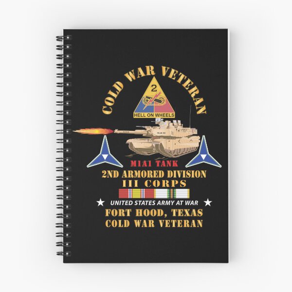Item preview, Army - Cold War Vet - 2nd Armored Division - Ft Hood, TX  - M1A1 Firing  w COLD SVC designed and sold by Military Insignia Products.