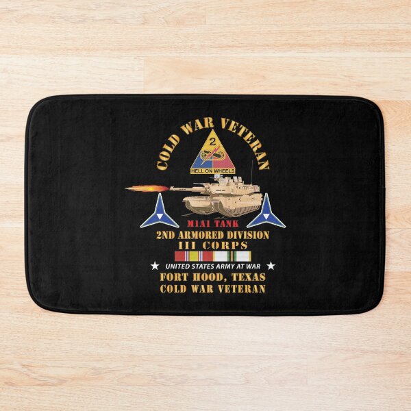 Item preview, Army - Cold War Vet - 2nd Armored Division - Ft Hood, TX  - M1A1 Firing  w COLD SVC designed and sold by Military Insignia Products.