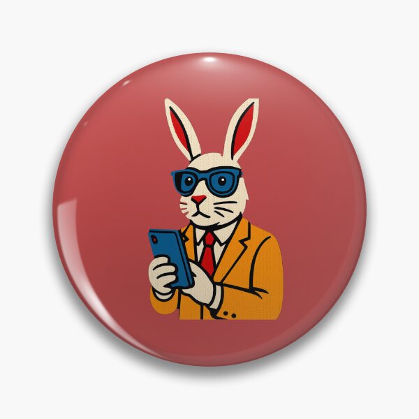 Item preview, Pop Art Rabbit – Phone". "Lapin Pop Art – Téléphone" designed and sold by Drawingshirts.