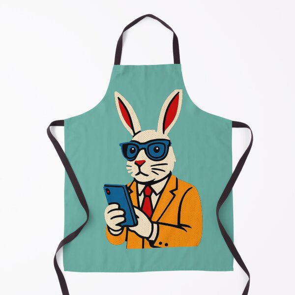 Item preview, Pop Art Rabbit – Phone". "Lapin Pop Art – Téléphone" designed and sold by Drawingshirts.