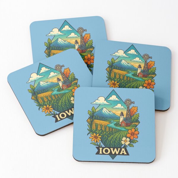 Item preview, Iowa – Farms, cornfields, and rural life designed and sold by Ahau Designs.