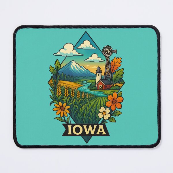 Item preview, Iowa – Farms, cornfields, and rural life designed and sold by Ahau Designs.