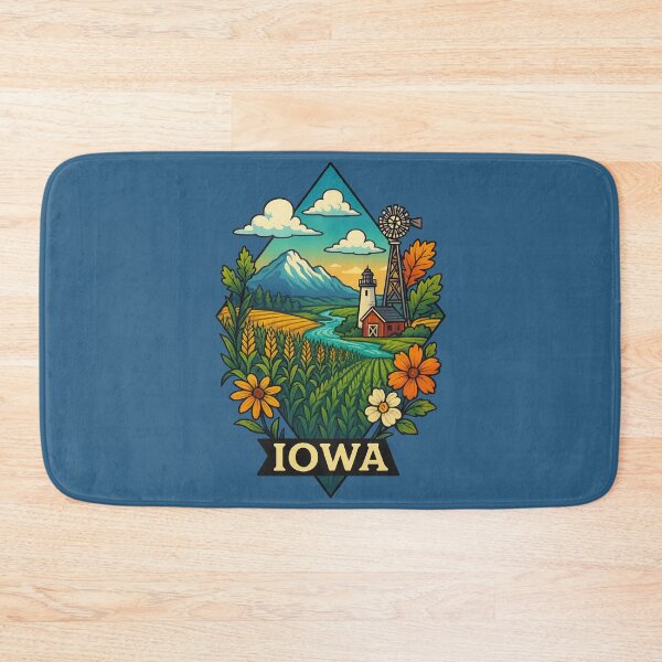Item preview, Iowa – Farms, cornfields, and rural life designed and sold by Ahau Designs.