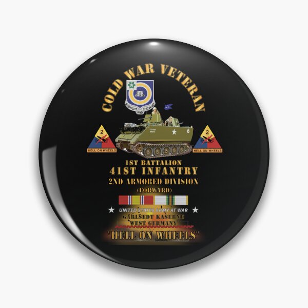 Item preview, Army - Cold War Vet - 1st Bn 41st Infantry - 2nd AR Div - Garlstedt, FRG - M113 APC  - Hell on Wheels w COLD SVC designed and sold by Military Insignia Products.