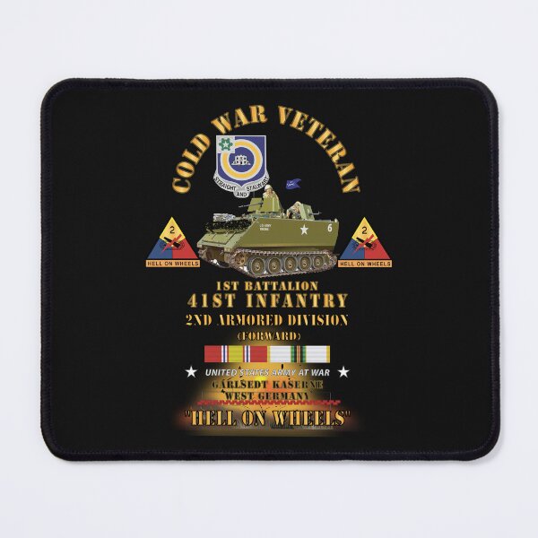 Item preview, Army - Cold War Vet - 1st Bn 41st Infantry - 2nd AR Div - Garlstedt, FRG - M113 APC - Hell on Wheels w COLD SVC designed and sold by Military Insignia Products.