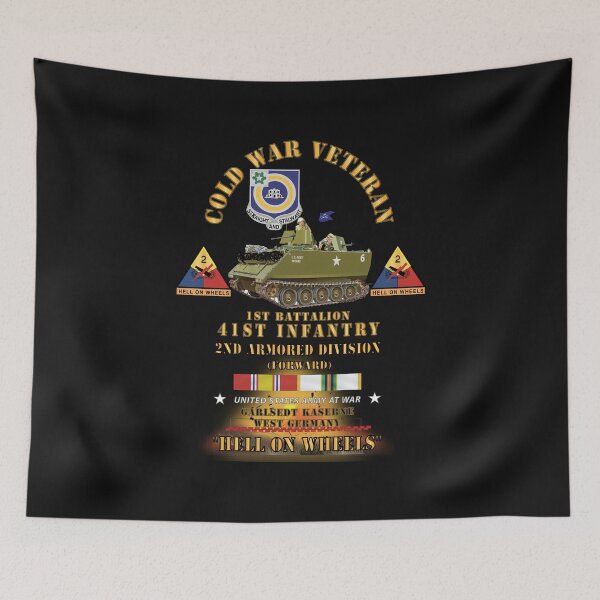 Item preview, Army - Cold War Vet - 1st Bn 41st Infantry - 2nd AR Div - Garlstedt, FRG - M113 APC  - Hell on Wheels w COLD SVC designed and sold by Military Insignia Products.