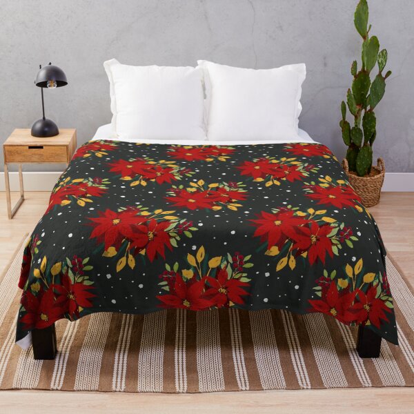Item preview, Poinsettia pattern illustration | Holiday collection designed and sold by danibelldesigns.