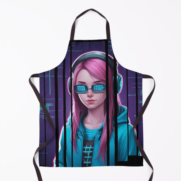 Item preview, Hacker girl surrounded by glitch effects 4 designed and sold by Neon G.
