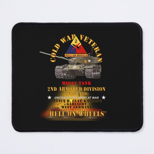 Item preview, Army - Cold War Vet -  2nd Armored Division  - Garlstedt, Germany - M60A1 Tank  - Hell on Wheels w Fire X 300 designed and sold by Military Insignia Products.