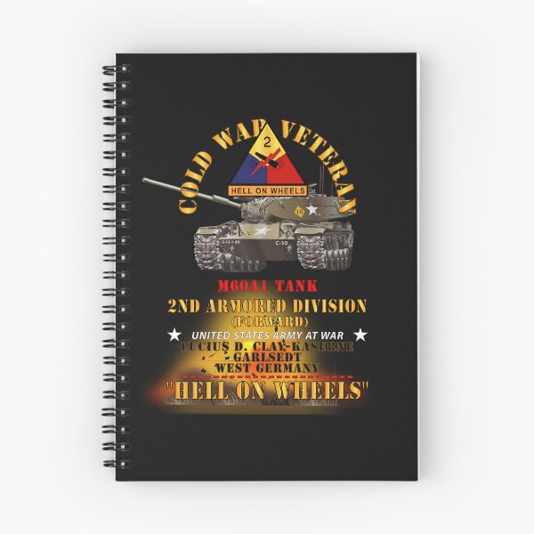 Artikelvorschau, Armee - Kalter Krieg Veteran - 2. Panzerdivision - Garlstedt, Deutschland - M60A1 Panzer - Hölle auf Rädern mit Feuer X 300 entworfen und verkauft von Military Insignia Products.