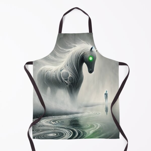 Item preview, "Nykur – The Ghostly Water Horse | Norse Folklore Art" designed and sold by Umbra666.