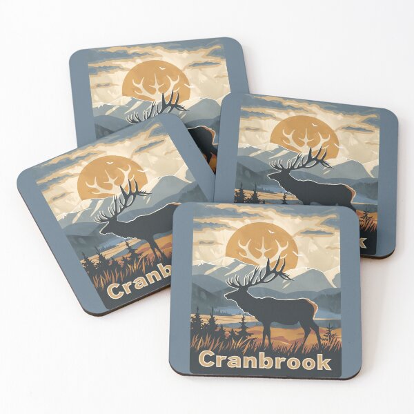 Item preview, Cranbrook British Columbia Elk Landscape Cranbrook BC Wildlife Poster, Canada Nature Design designed and sold by meganohm.