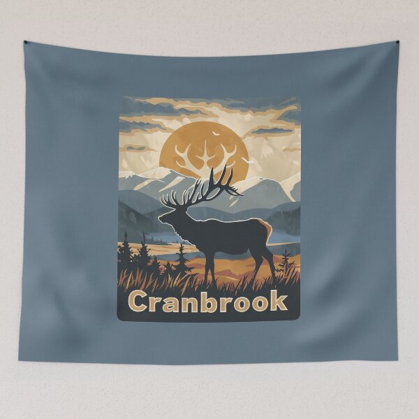 Item preview, Cranbrook British Columbia Elk Landscape Cranbrook BC Wildlife Poster, Canada Nature Design designed and sold by meganohm.