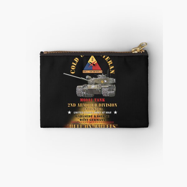 Item preview, Army - Cold War Vet -  2nd Armored Division  - Garlstedt, Germany - M60A1 Tank  - Hell on Wheels w Fire designed and sold by Military Insignia Products.
