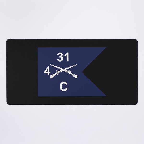 Artikelvorschau, Armee - Charlie Company, 4. Bataillon, 31. Infanterieregiment - Guidon X 300 entworfen und verkauft von Military Insignia Products.