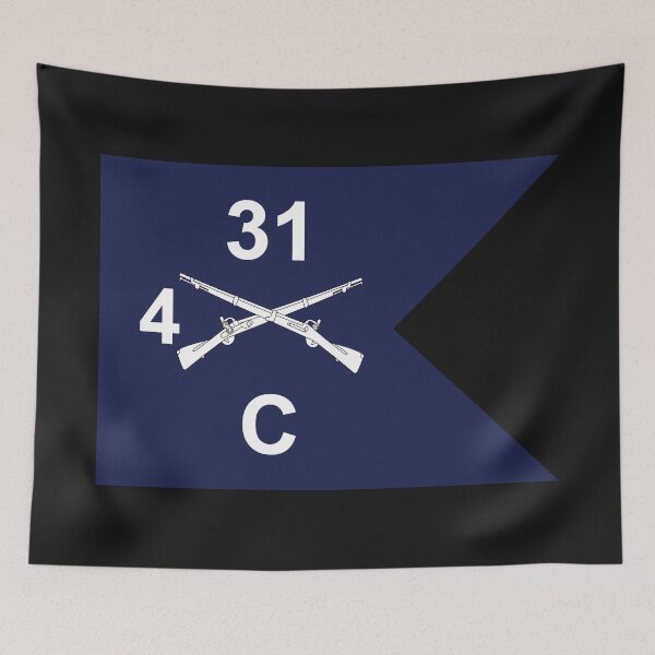 Item preview, Army - Charlie Company, 4th Battalion, 31st Infantry Regiment - Guidon X 300 designed and sold by Military Insignia Products.