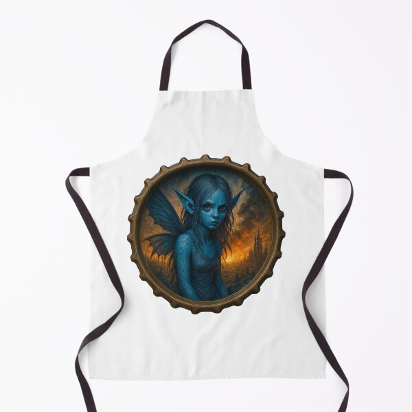 Item preview, Apocalyptic Blue Elf Fairy – Dark Fantasy Bottle Cap Art designed and sold by jimbo7664.