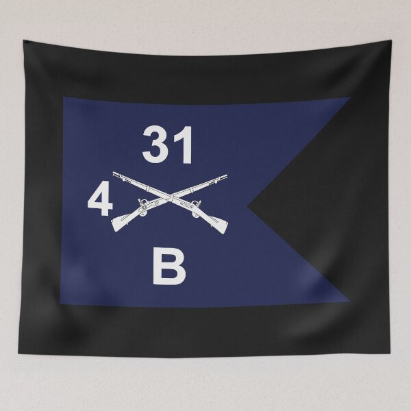 Item preview, Army - Bravo Company, 4th Battalion, 31st Infantry Regiment - Guidon X 300 designed and sold by Military Insignia Products.