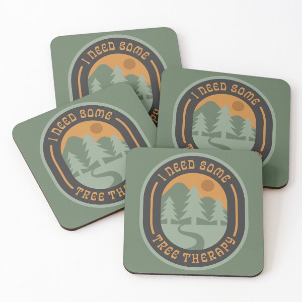Item preview, I Need Some Tree Therapy – Retro Camping & Hiking Design designed and sold by FreshyStudios.