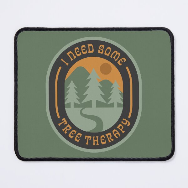 Item preview, I Need Some Tree Therapy – Retro Camping & Hiking Design designed and sold by FreshyStudios.