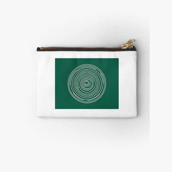 Item preview, Minimalist Tree Rings | Concentric Circle Line Art on Forest Green designed and sold by theuniqueprojectart.