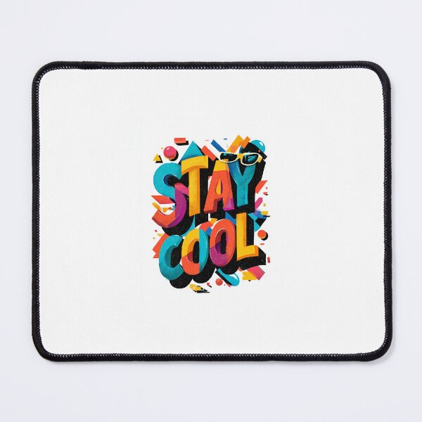 Item preview, Stay Cool Colorful Retro Typography designed and sold by mariaben33.