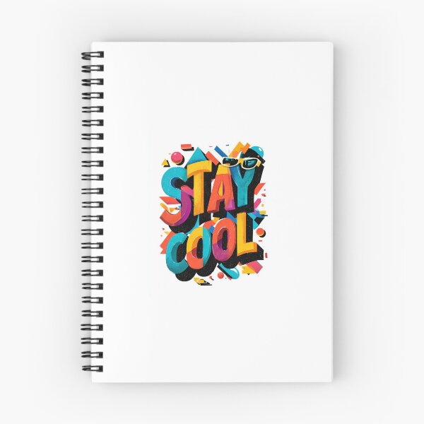 Item preview, Stay Cool Colorful Retro Typography designed and sold by mariaben33.