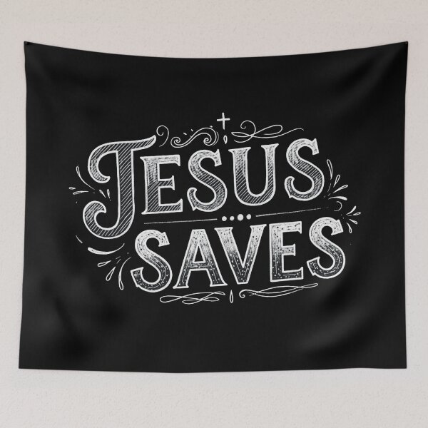 Item preview, Jesus Saves – Christian Faith-Based Design #0115 designed and sold by A2JRetro.