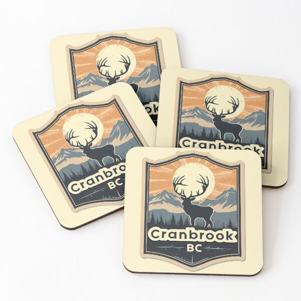 Item preview, Cranbrook BC Elk Badge Design, Canadian Wildlife, Cranbrook British Columbia Nature Art designed and sold by meganohm.