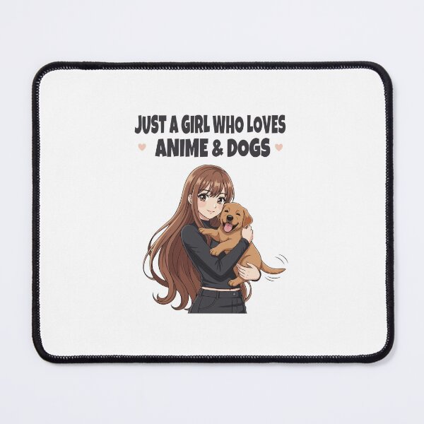 Item preview, Just a Girl Who Loves Anime & Dogs | Labrador Retriever Lovers designed and sold by The Real Life Symphony.