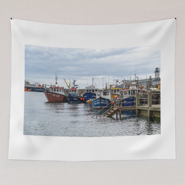 Item preview, Fishing fleet in the Harbour designed and sold by yackers1.