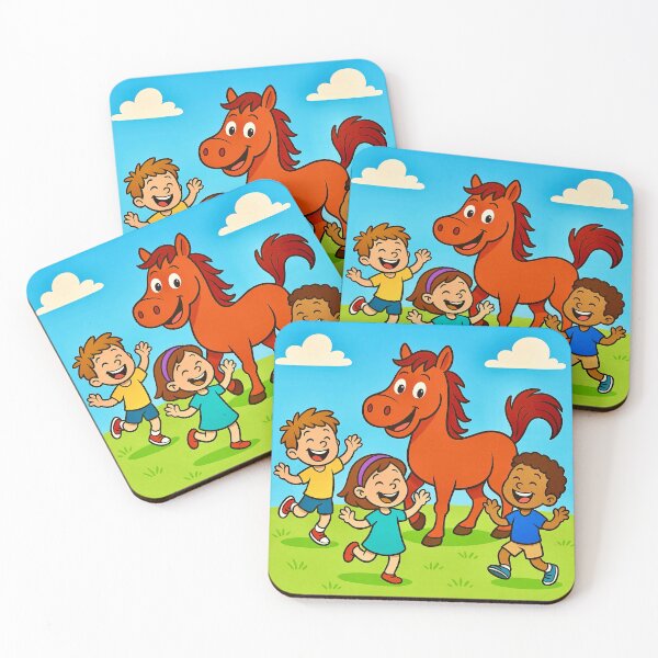 Item preview, Children and the Red Horse designed and sold by Steffani Lehmann.