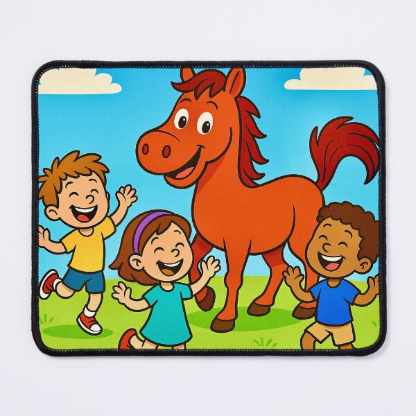 Item preview, Children and the Red Horse designed and sold by Steffani Lehmann.