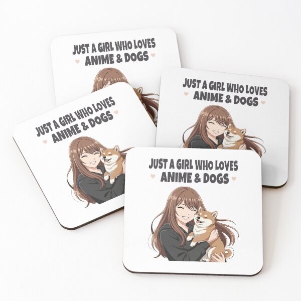 Item preview, Just a Girl Who Loves Anime & Dogs | Shiba Inu Lovers designed and sold by The Real Life Symphony.