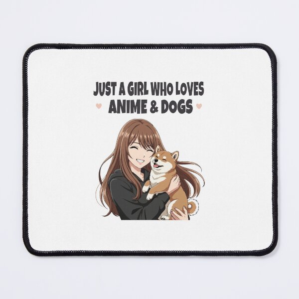 Item preview, Just a Girl Who Loves Anime & Dogs | Shiba Inu Lovers designed and sold by The Real Life Symphony.