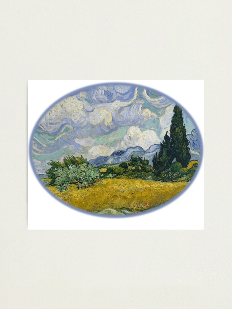 Art Wheat Field With Cypresses Vincent Van Gogh 18 Photographic Print By Sandra78 Redbubble