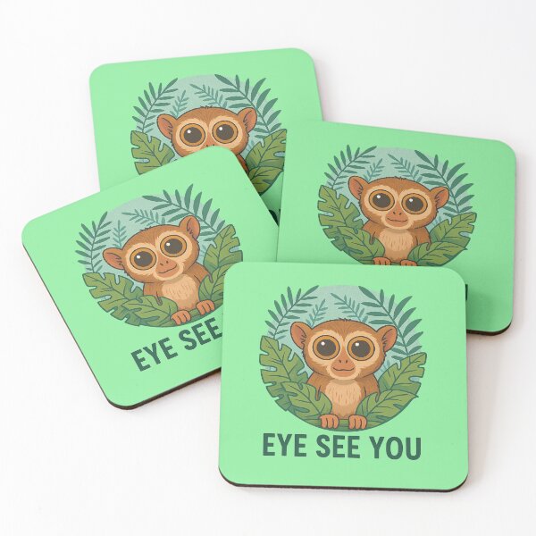 Item preview, Eye See You – Cute Jungle Tarsier Cartoon Design designed and sold by S-Dstyle.