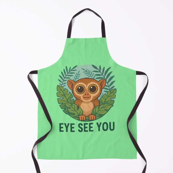 Artikelvorschau, Eye See You – Niedliches Dschungel-Koboldmaki-Cartoon-Design entworfen und verkauft von S-Dstyle.