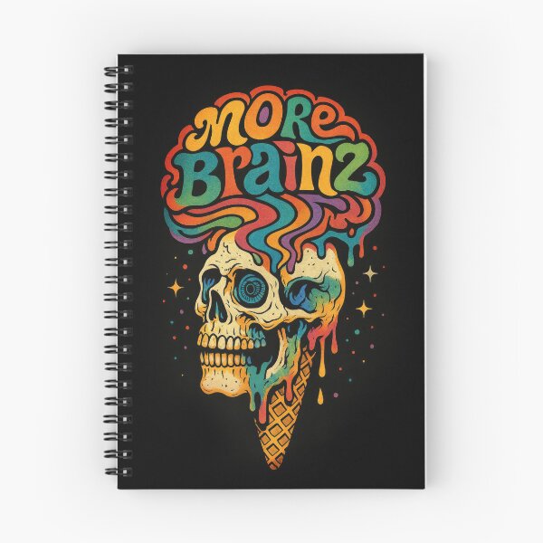Item preview, Psychedelic Skull Ice Cream More Brainz designed and sold by Enea Kelo.